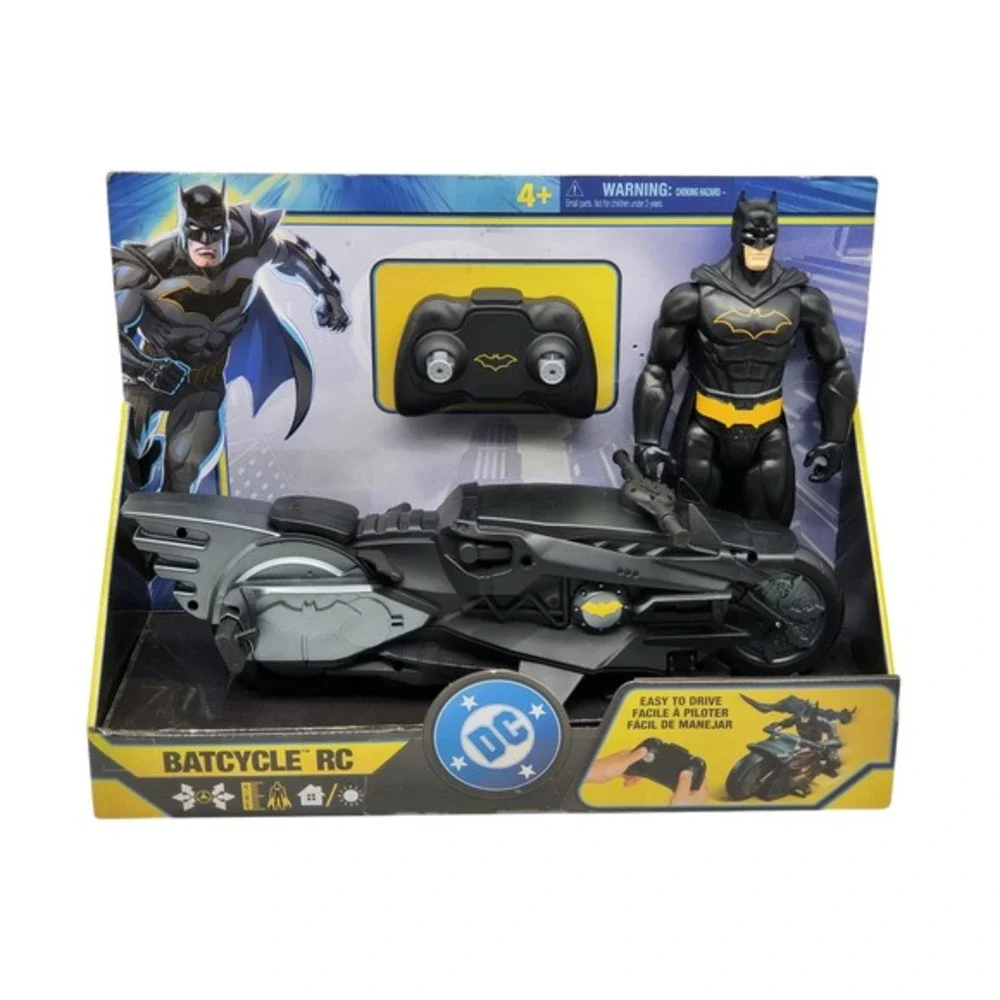 DC Batman‎ Batcycle RC with Exclusive 12 Inch Articulated Figure New